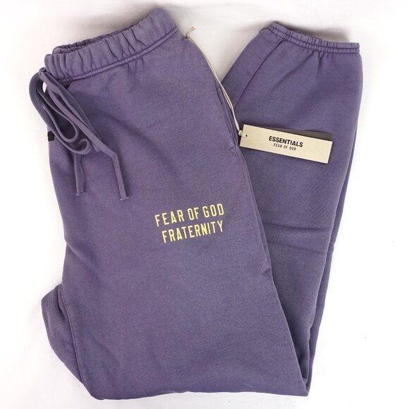 NWT Fear of God Heavy Fleece Sweatpants in Lavendar Men's Size Small - Picture 1 of 14